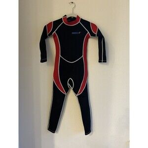 HISEA Scuba Donkey Wetsuit Red & Black Neoprene Swim Scuba Surf Youth 8